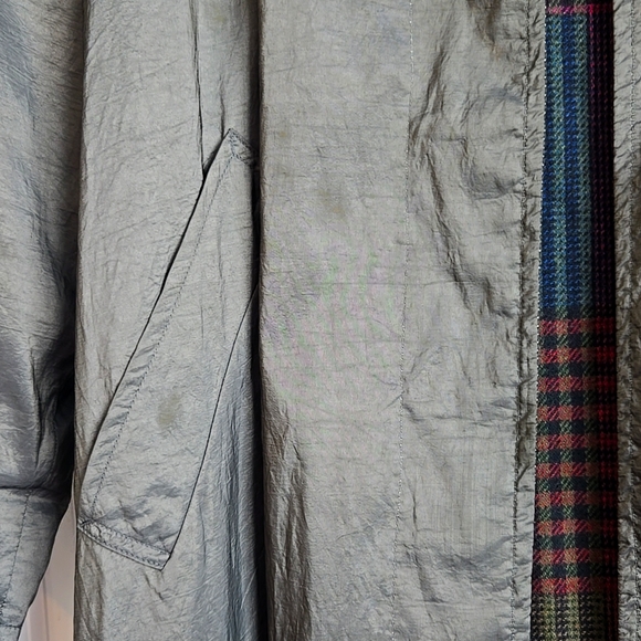 Jones New York metallic trench coat rain jacket - Picture 4 of 9